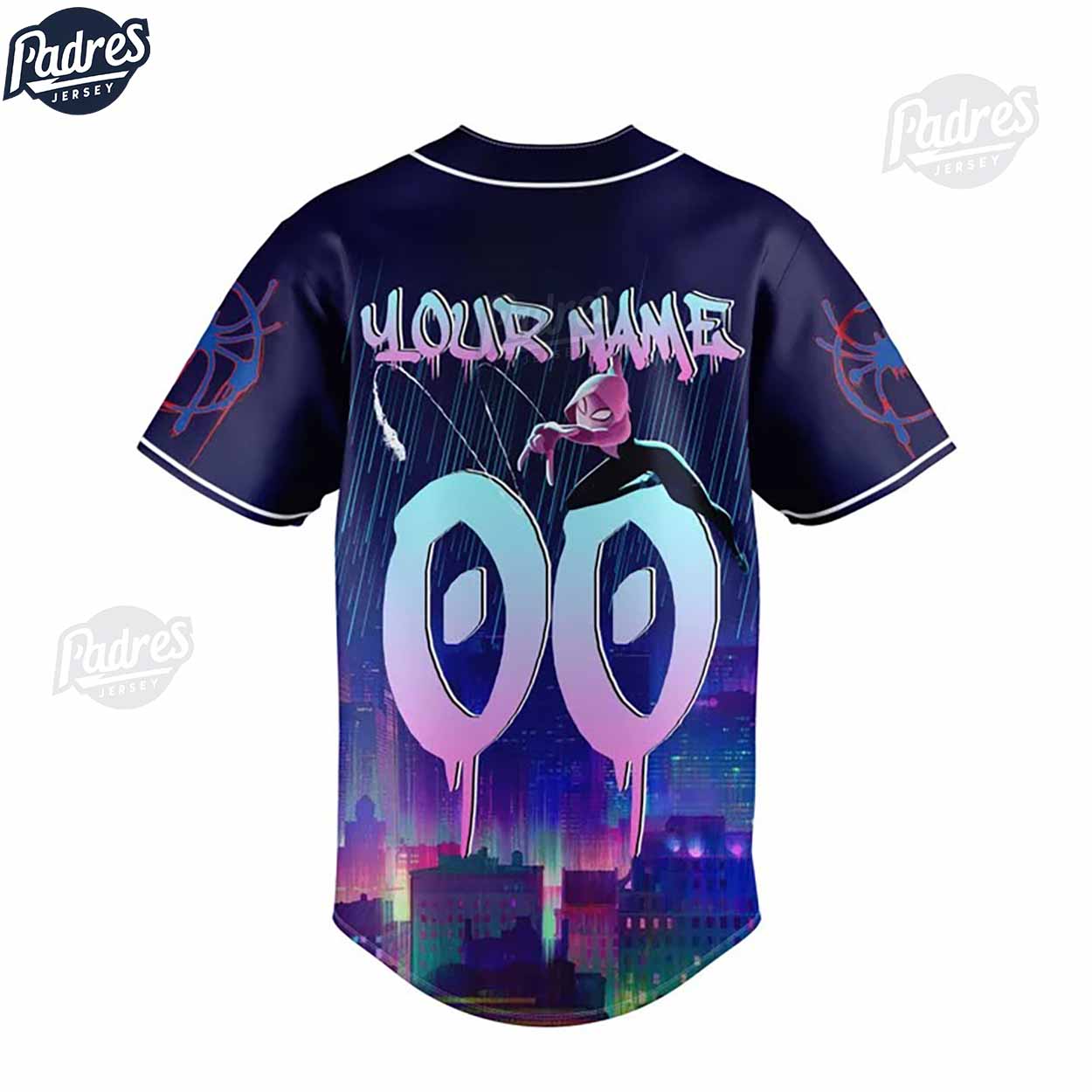 Custom Spider Gwen We Are Supposed To Be The Good 3D Baseball Jersey - Padres Jersey Oasis: Elevate Your... (Image 2)