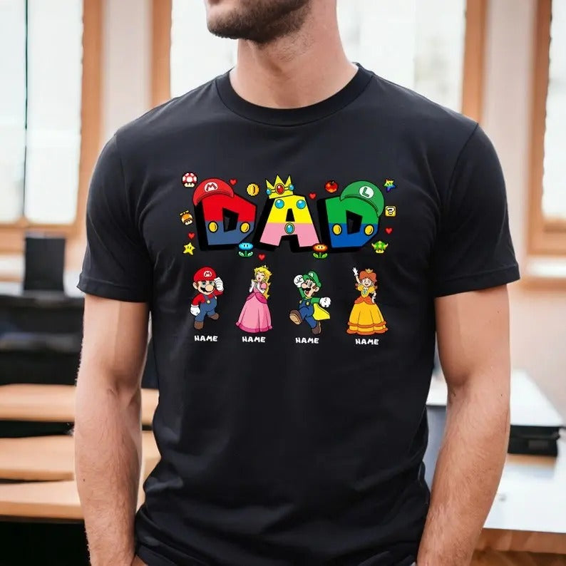 Custom Super Daddio Shirt, Personalized Super Daddio Kiddo Family Matching Shirt, Super Daddio Tee, Super Kiddo Shirt,...