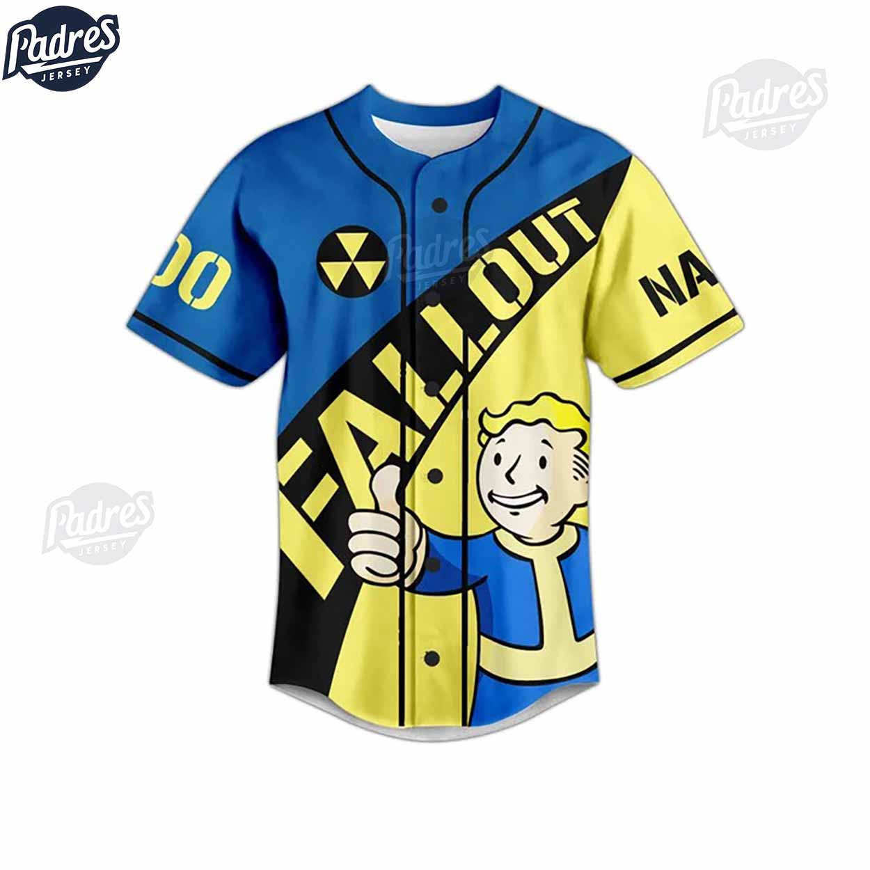 Custom Surface Never Fallout Vault Forever Baseball Jersey Style - Padres Jersey Oasis: Elevate Your Baseball... (Image 2)