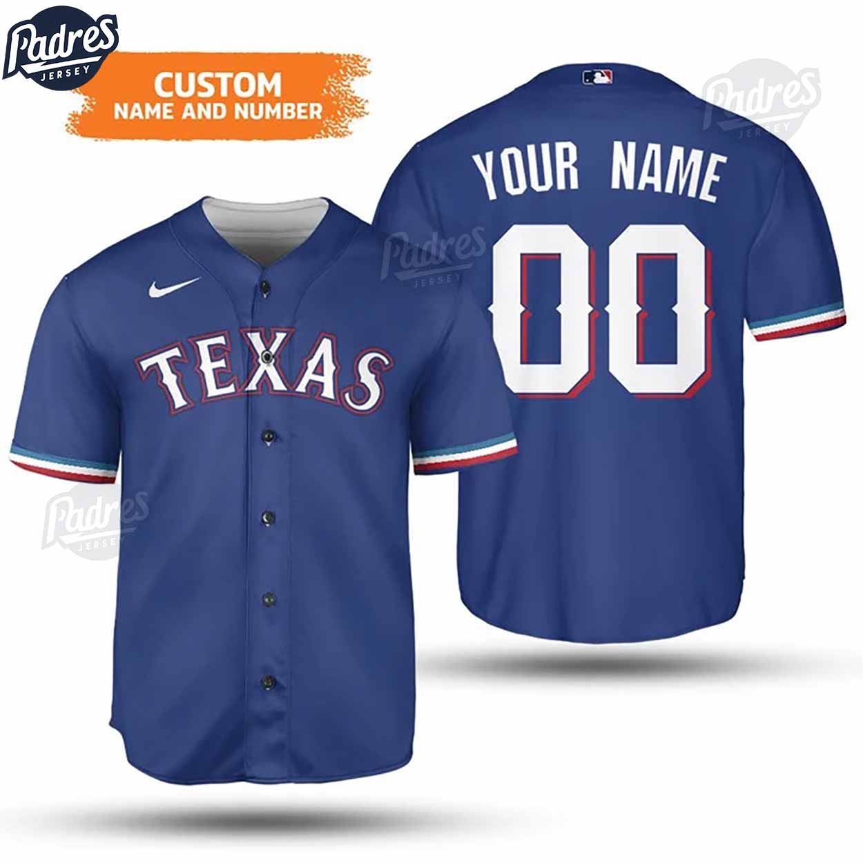 Custom Team Texas Rangers Baseball Jersey For Fans - Padres Jersey Oasis: Elevate Your Baseball Style Game... (Image 1)
