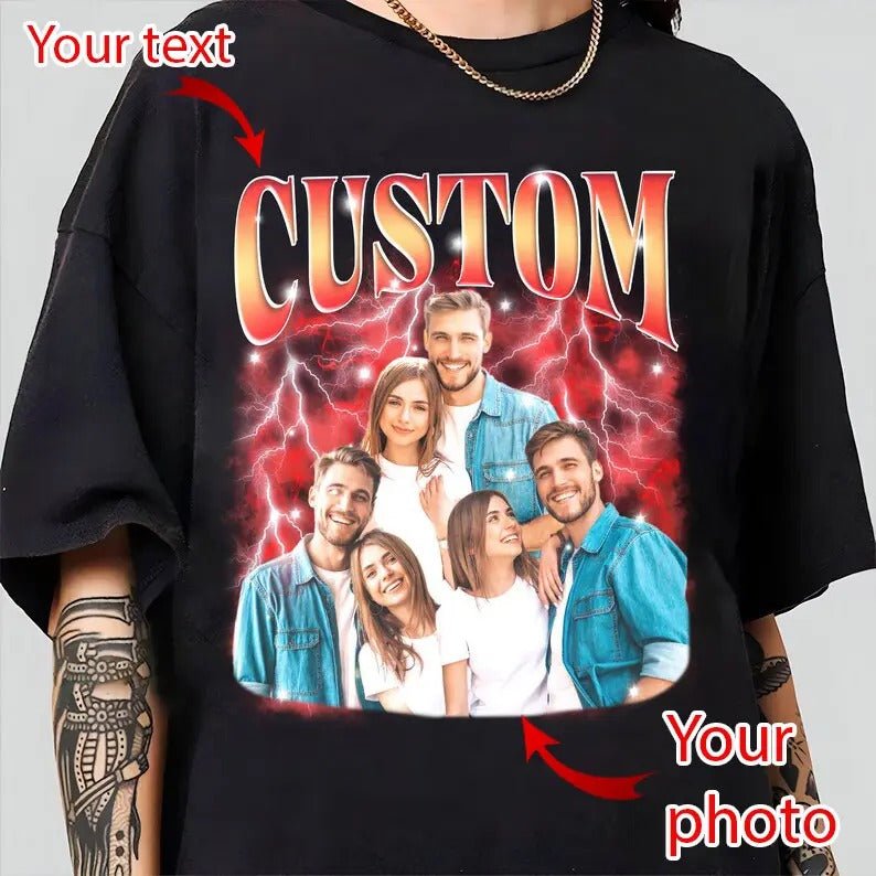 Custom Valentine Bootleg Tee, Custom Your Photo Tshirt, CUSTOM Your Own Bootleg Idea Here, Valentine Gift, HL44 Hoodie,...