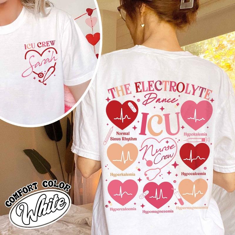 Custom Valentine Nurse Shirt, Custom ICU Nurse Shirt Valentines Day, Nurse Squad Valentine Shirt, ICU Nurse Crew, Nurse...