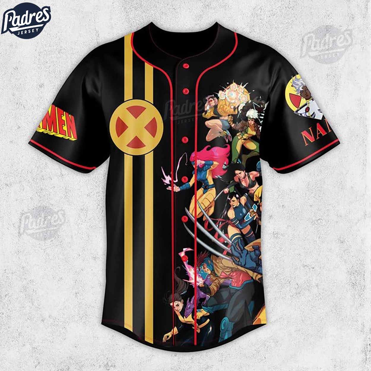 Custom X-Men 97 Storm Baseball Jersey - Padres Jersey Oasis: Elevate Your Baseball Style Game T-Shirts, Hoodie,... (Image 2)
