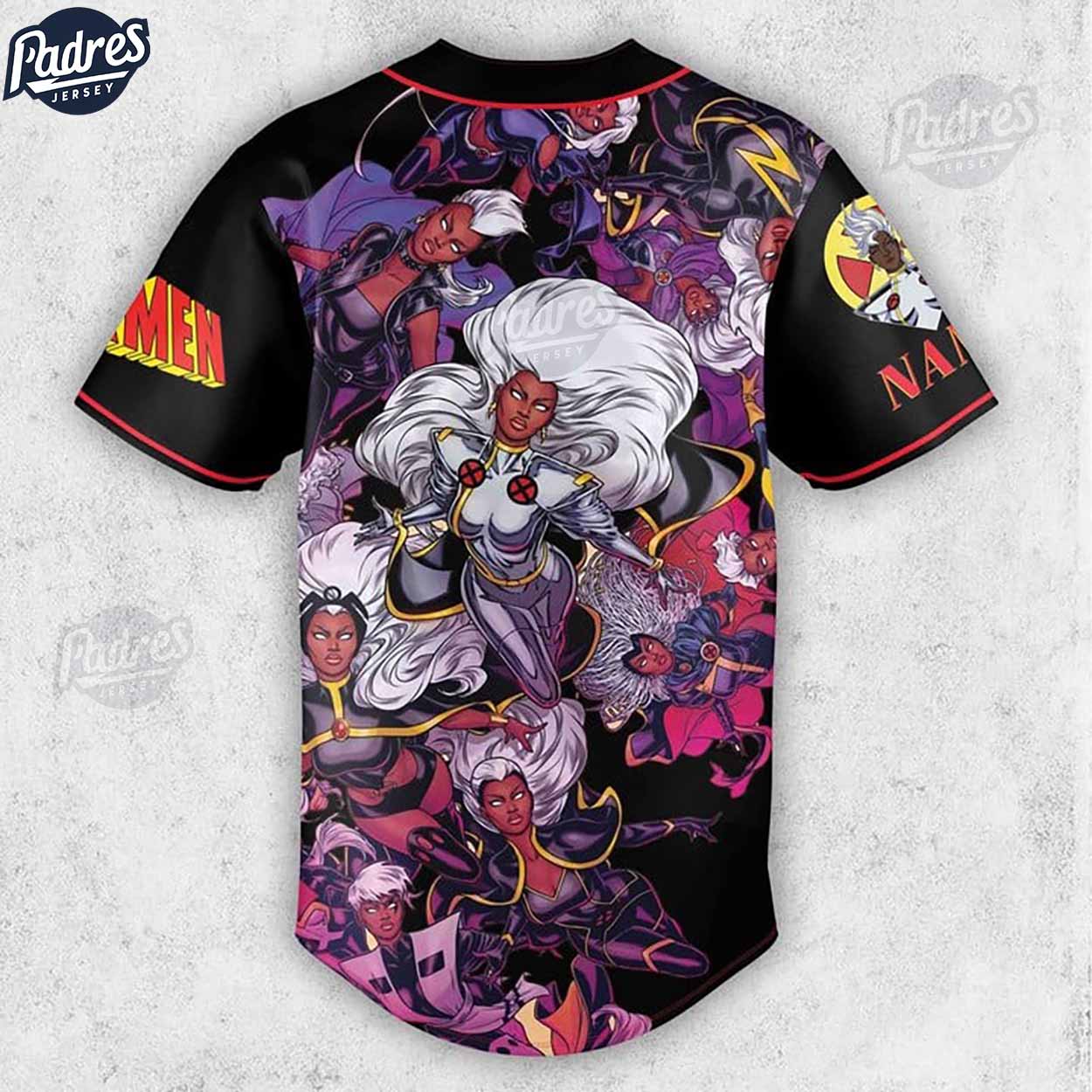 Custom X-Men 97 Storm Baseball Jersey - Padres Jersey Oasis: Elevate Your Baseball Style Game T-Shirts, Hoodie,... (Image 3)