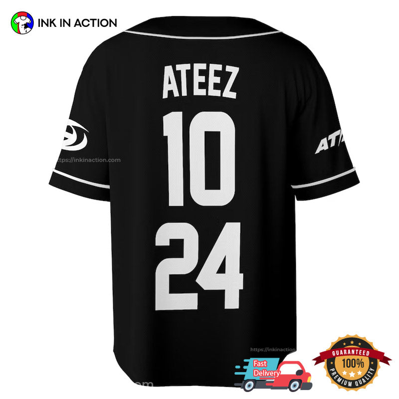 Customized Ateez World Tour Towards The Light Will To Power Baseball Jersey