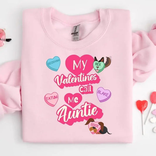 Customized Auntie and Dog Lover Valentine Gift Aunts Valentine Gift Cool Aunts Club Trendy Aunt Gift Trendy Aunt Sweater...