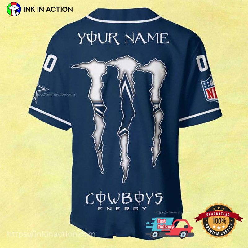 Customized Name Dallas Cowboys Baseball Jersey