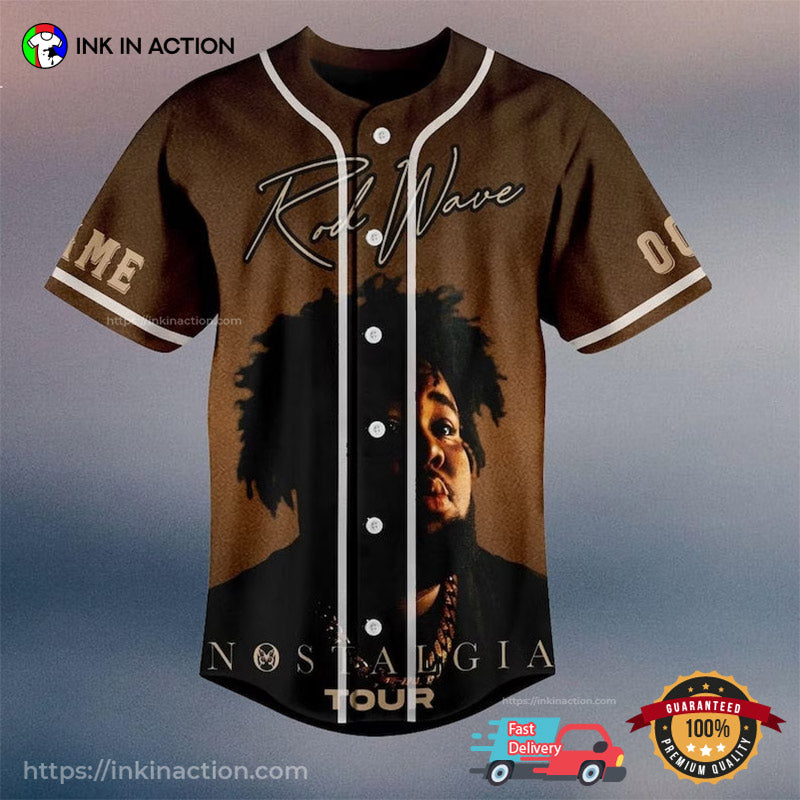 Customized Rodwave Concert 2023 Nostalgia Baseball Jersey