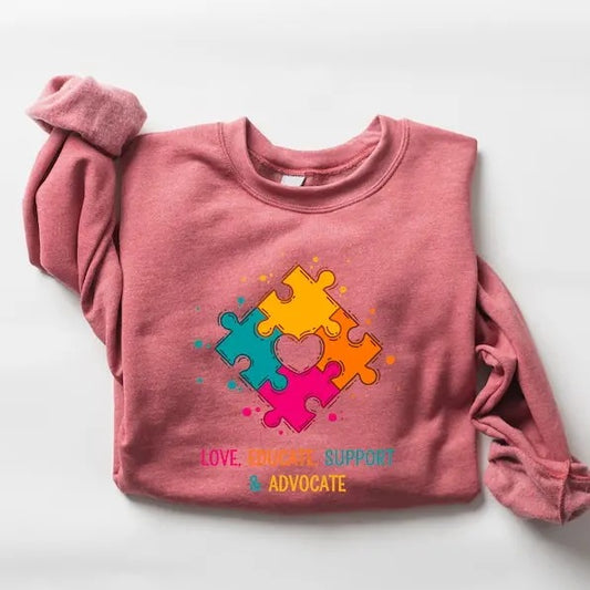 Cute Autism Teacher Sweatshirt, Autism Awareness Sweatshirt, Neurodiversity Shirt, Autistic Pride Shirt, Autism Mom,...