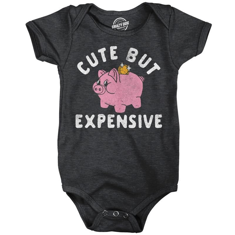 Cute But Expensive Baby Bodysuit Funny Sarcastic Graphic Novelty Jumper For Infants Funny Baby Onesies Funny Sarcastic...
