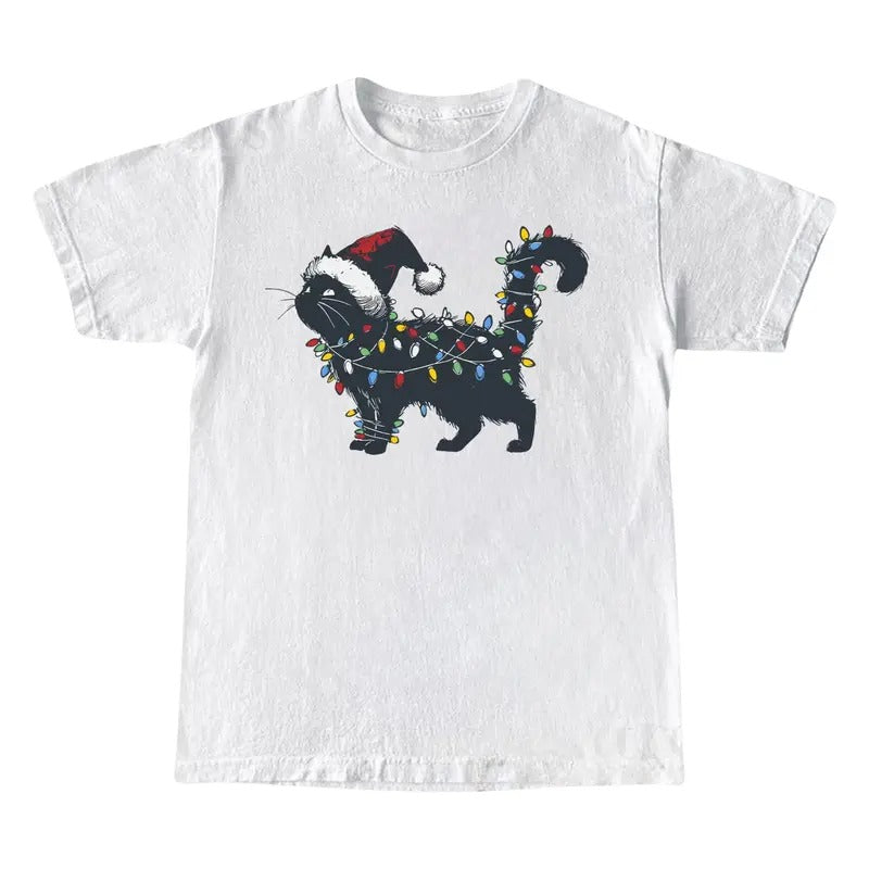 Cute Cat Christmas Shirt, Funny Christmas Shirt, Cat Lover Christmas Gift Hoodie, Sweatshirt | WearSparks.com