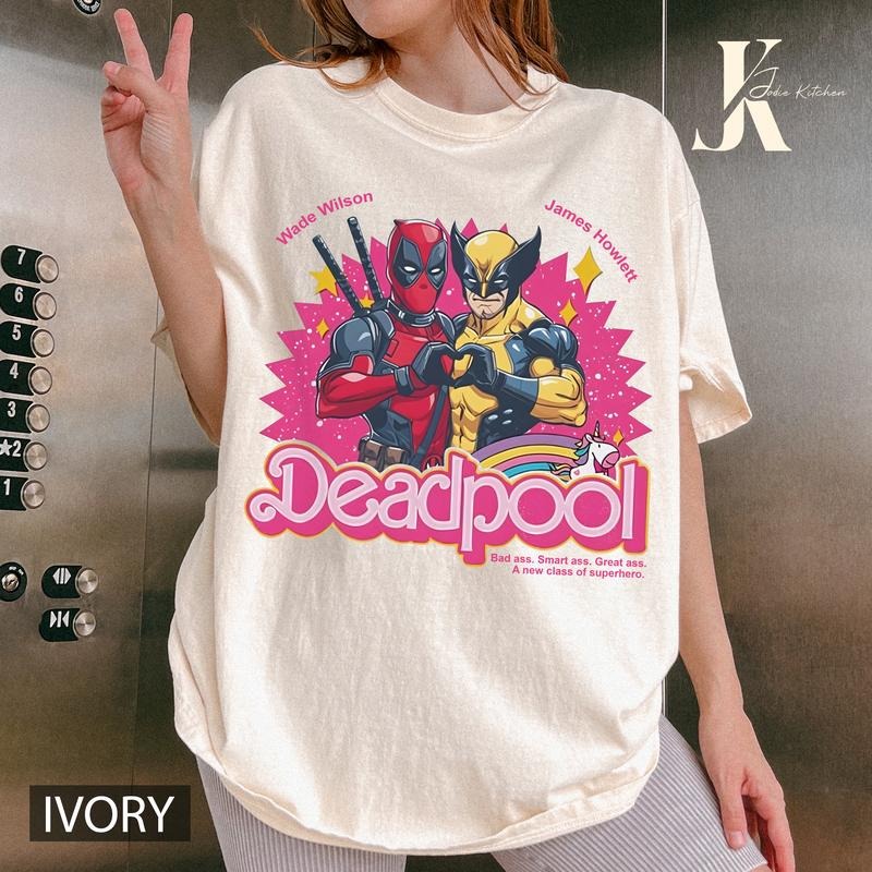 Cute Deadpool Wolverine Besties Forever Shirt, Wolverine Deadpool Movie Tee, Superhero Best Friends Shirt, Men's and...