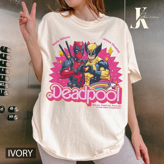 Cute Deadpool Wolverine Besties Forever Shirt, Wolverine Deadpool Movie Tee, Superhero Best Friends Shirt, Men's and...