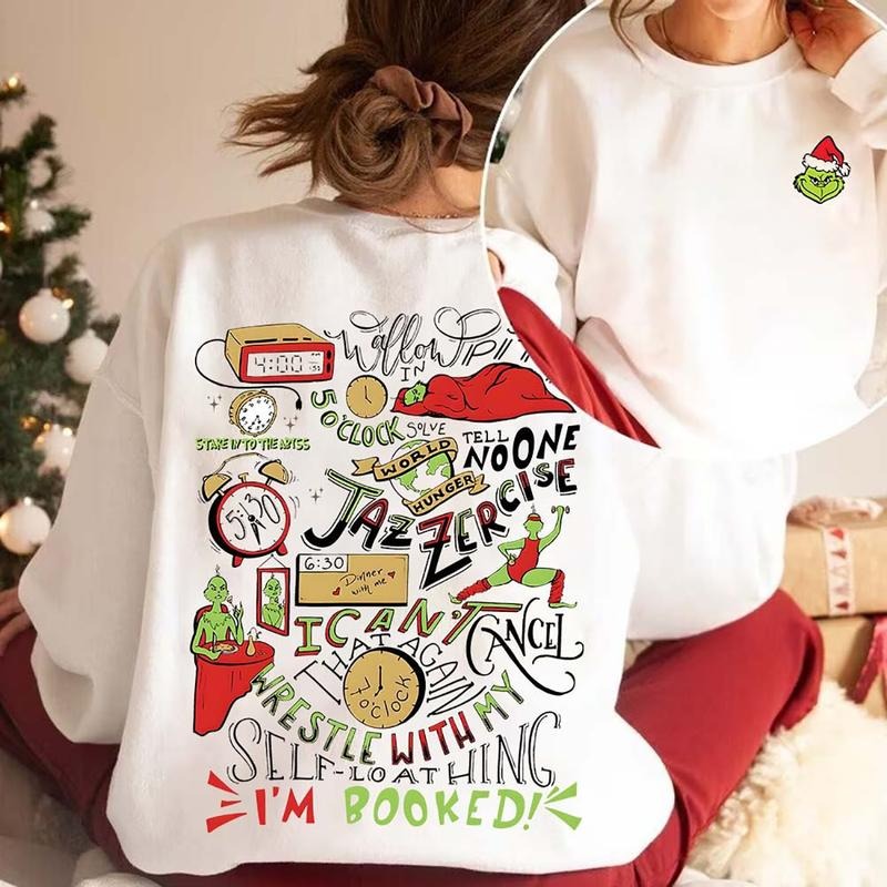 Cute Grinch Christmas Crewneck Sweatshirt, Hoodie, T-shirt | WearSparks.com