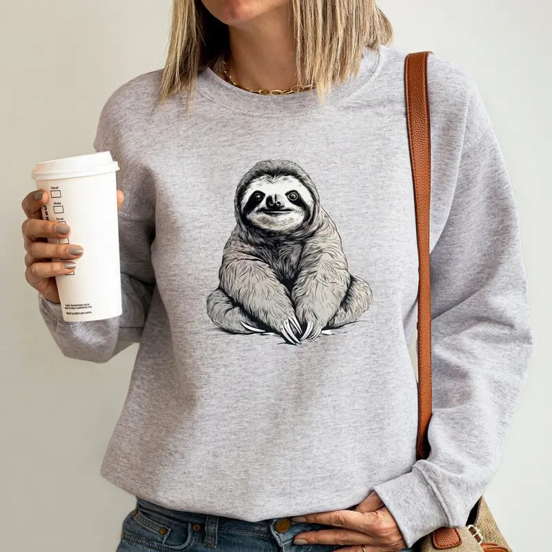 Cute Sloth Sloth Sweatshirt Fun Graphic Sloth Sweatshirt Sloth Gift Gift For Best Friend  sweater and hoodie T-Shirts