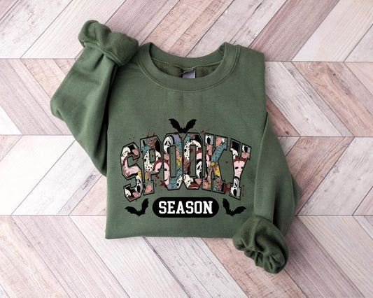 Cute Spooky Season Sweatshirthalloween Sweatshirt Womens Halloween Sweatshirt Cute Fall Sweater Gift For Halloween Spooky...