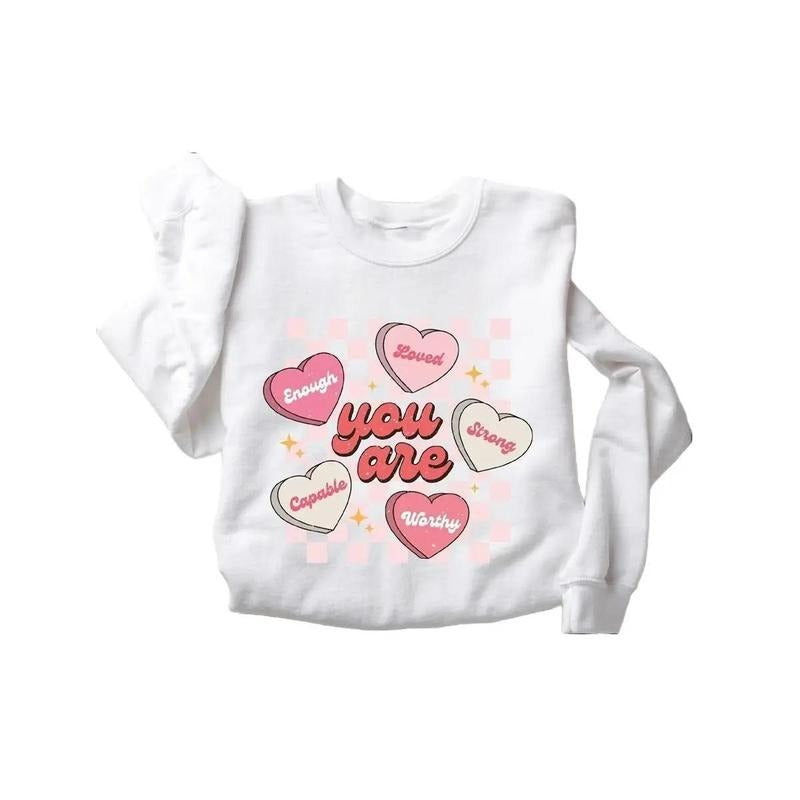 Cute Teacher Valentine Sweatshirt, Love Valentine Sweatshirt For Women T-Shirts, Hoodie | WearSparks.com
