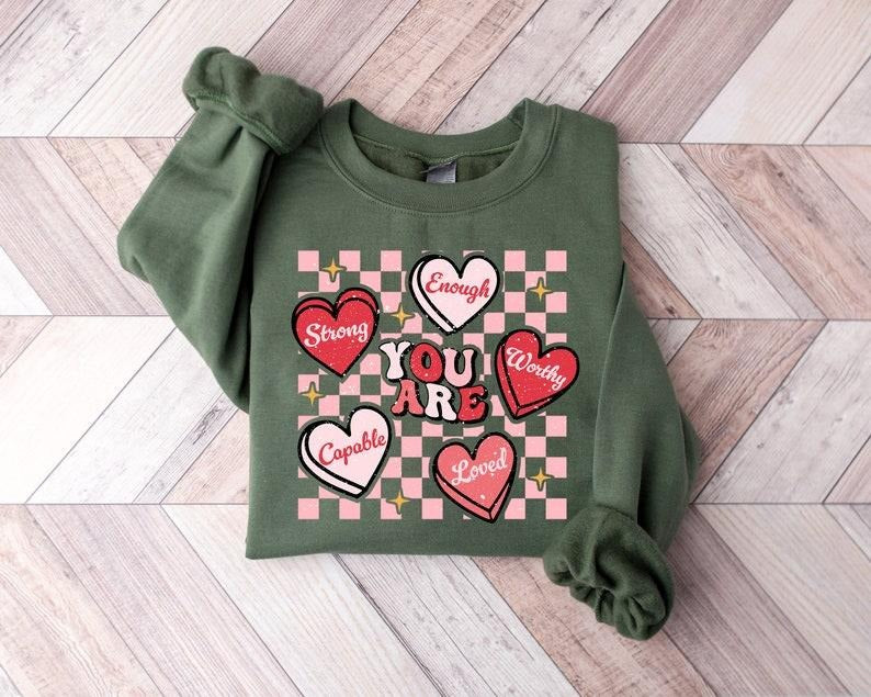Cute Teacher Valentine Sweatshirt, Retro Heart Sweatshirt, Back to School Shirt, Love Shirt, Teacher Tee, Teacher...