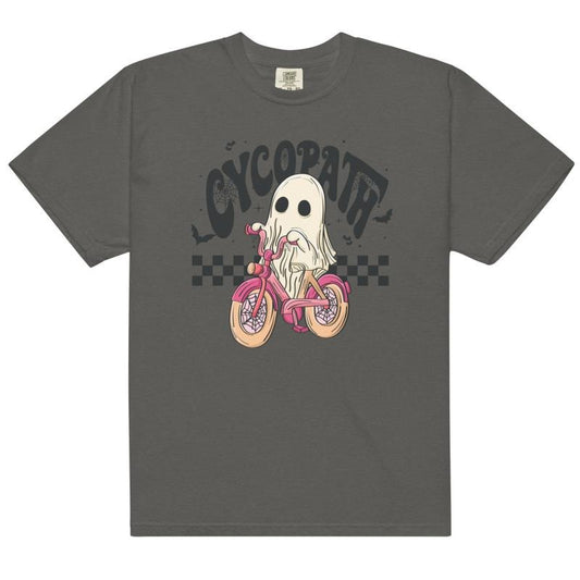 Cycopath Halloween Shirt, Spooky Season Ghost Bike Shirt, Summerween shirt, Comfort Colors Halloween Shirt, Casual Shirt...
