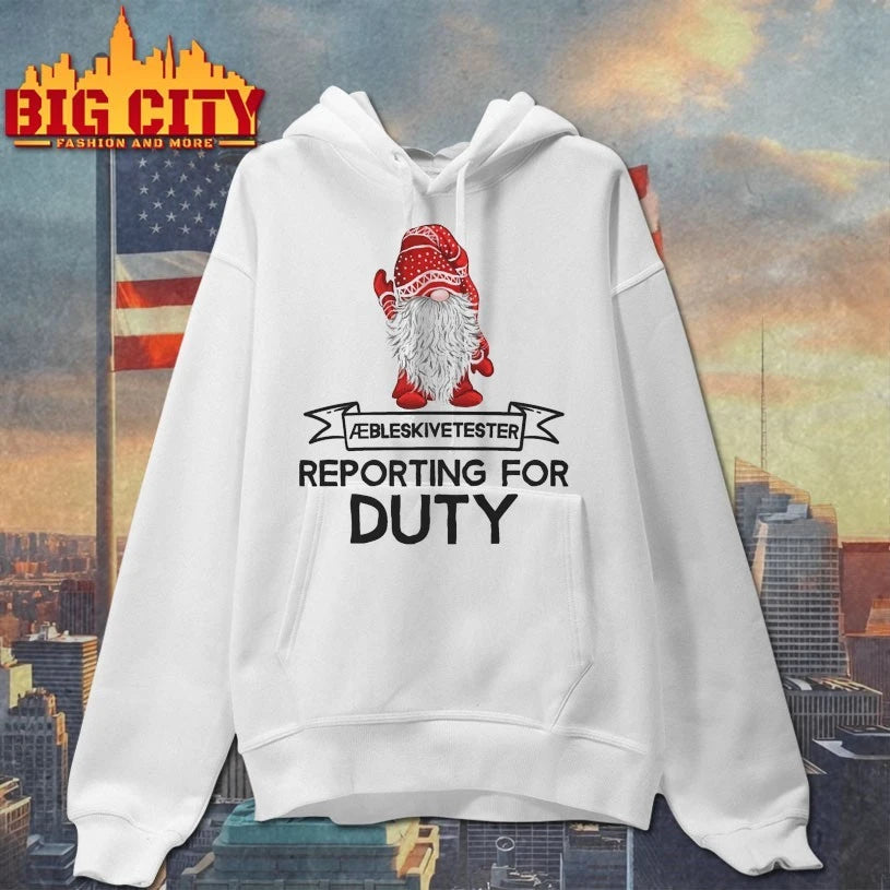 DANISH AEBLESKIVETESTER Reporting for duty shirt