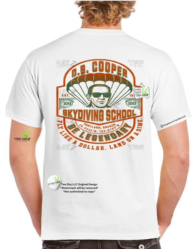 DB Cooper Skydiving School - Men's funny Graphic T-shirt Hoodie, Sweatshirt | WearSparks.com