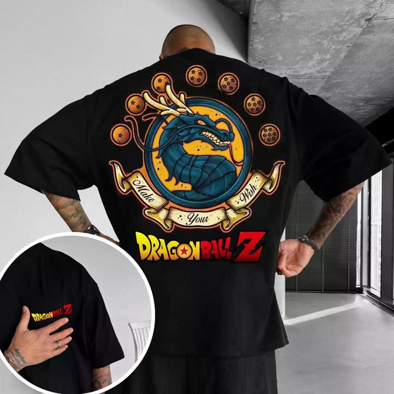 DB Dragon Make Your Wish 2-sides PrintedTee, Best Anime Hoodie, Gift For Anime Lovers, Anime Printed Shirt, Gift For Him,...
