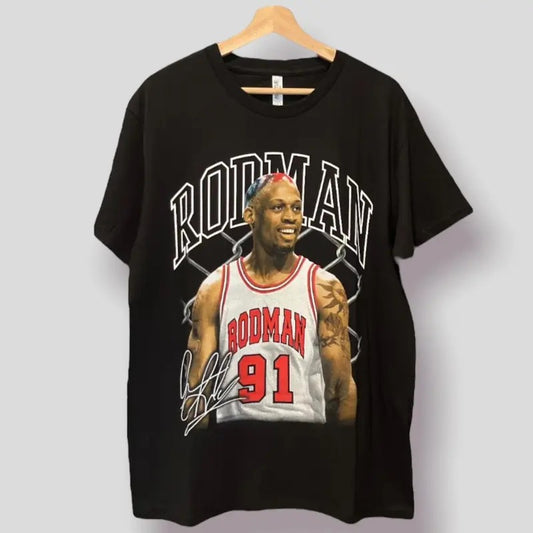 "DENNIS RODMAN" Vintage Style Tee - Brand New - Top, Menswear Hoodie, Sweatshirt | WearSparks.com