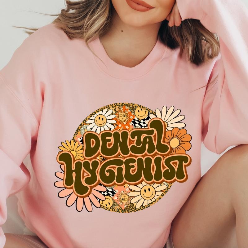 DENTAL HYGIENIST SWEATSHIRT CASUAL SWEATSHIRT OCCUPATION SWEATSHIRTS Fit Womenswear Casual Wear Graphic Hoodie Love...