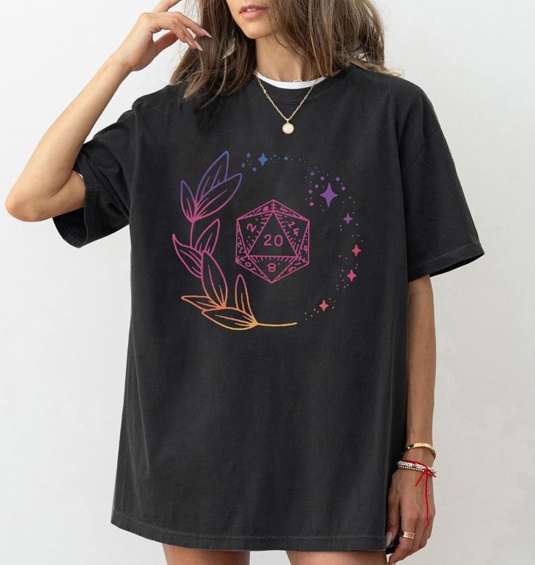 DND D20 Dice T-Shirt, D&D Shirt, Dnd Mom shirt, Dungeons and Dragons Shirt, Dnd Mom Shirt, DnD Gift for Her Hoodie,...