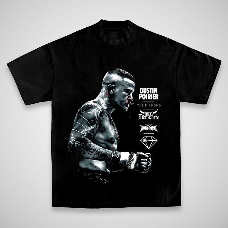 DUSTIN POIRIER THE DIAMOND TEE, Poirier Boxing T-shirt, Poirier Boxer Tee, Dustin Poirier Sports Shirt, UFC Sports Shirt,...