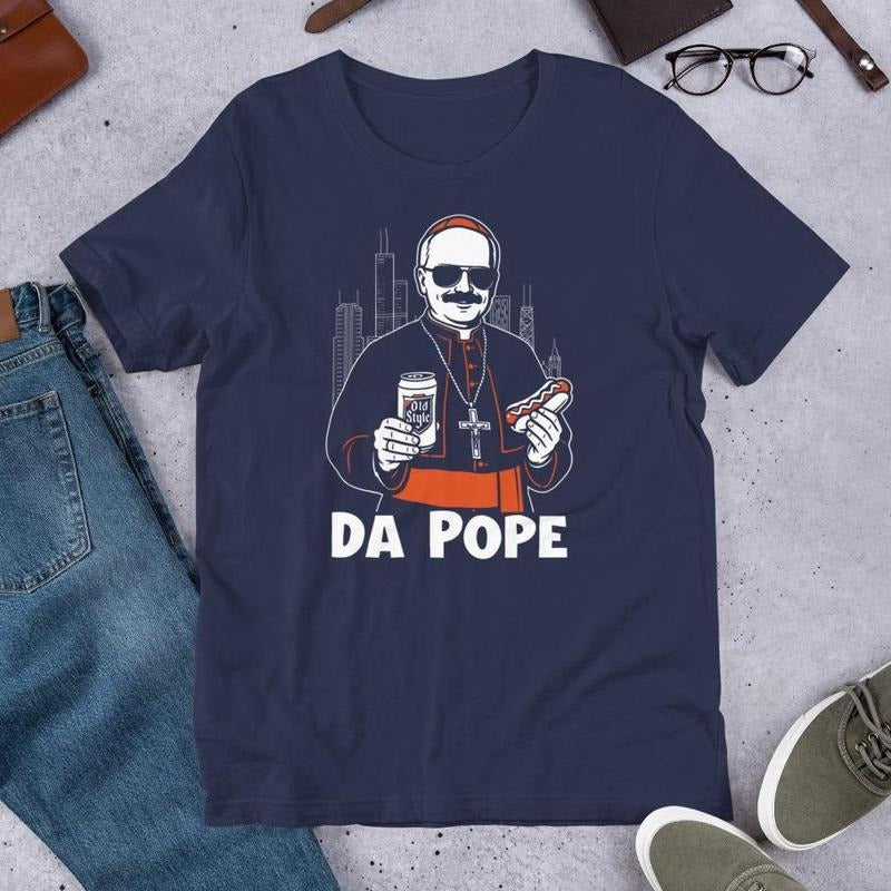 Da Pope Chicago Pope Leo XIV "Da Pope" T-Shirt - Pope Shirt Hoodie, Sweatshirt | WearSparks.com