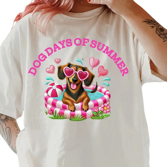 Dachshund Dog Days of Summer Shirt ~ Unisex Apparel Relaxed Fit Printed In The USA Clothing Womenswear Casual Comfort...
