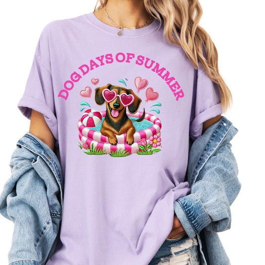 Dachshund Dog Days of Summer Shirt ~ Unisex Apparel Relaxed Fit Printed In The USA Clothing Womenswear Casual Comfort...
