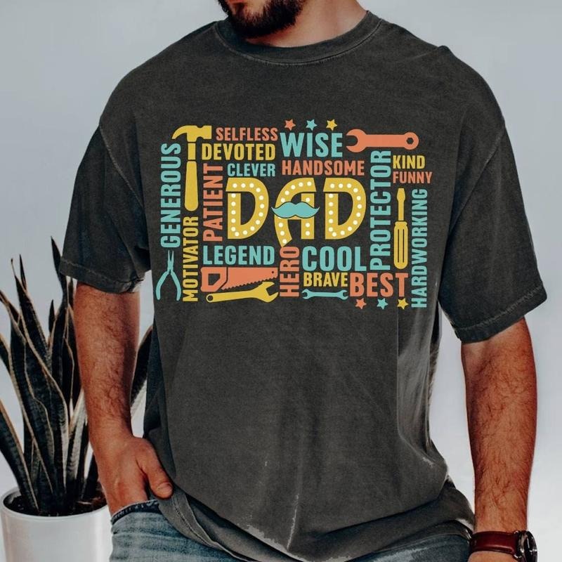 Dad Father's Day Best Dad Ever Sublimation Design Digital Download Dad Shirt Design Happy Father's Day For Men Cotton...
