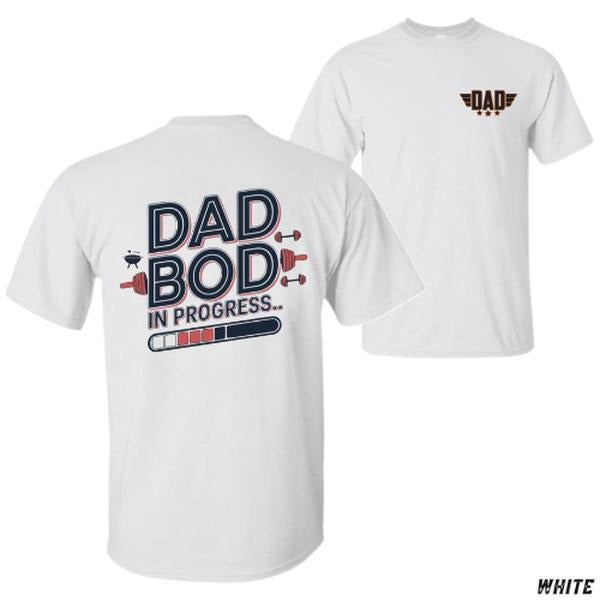 Dad Gains T-shirt - Unisex Relaxed Fit Short Sleeve Casual Tee For Fitness And Vacation Outfits - Machine Washable...