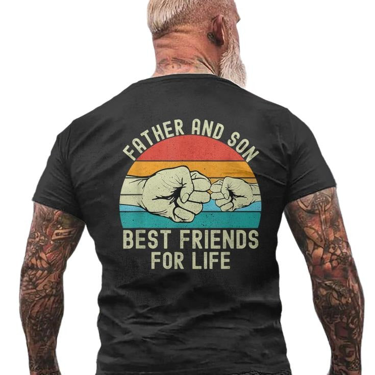 Dad Gift For Fathers Day, Father And Son B*st Friends For Life Father's Day Men's T Shirt Back Print, Funny Dad Shirt,...
