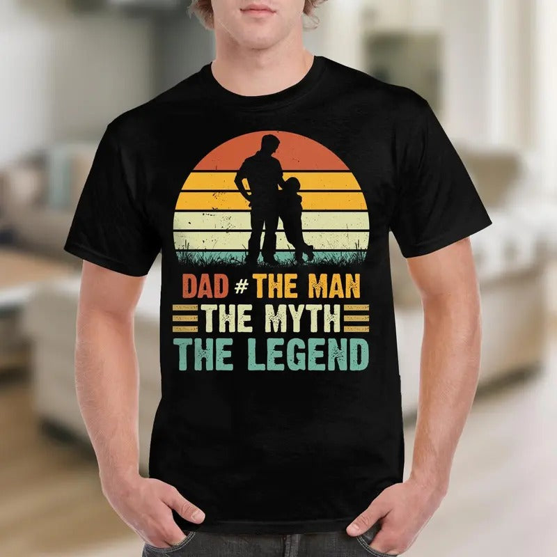 Dad The Man The Myth The Legend T-shirt Vintage Father's Day Gift Shirt  sweater and hoodie Sweatshirt | WearSparks.com