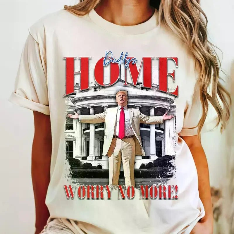 Daddy's Home Trump Bootleg T-Shirt Classic Retro Graphic Unisex Tee Hoodie, Sweatshirt | WearSparks.com