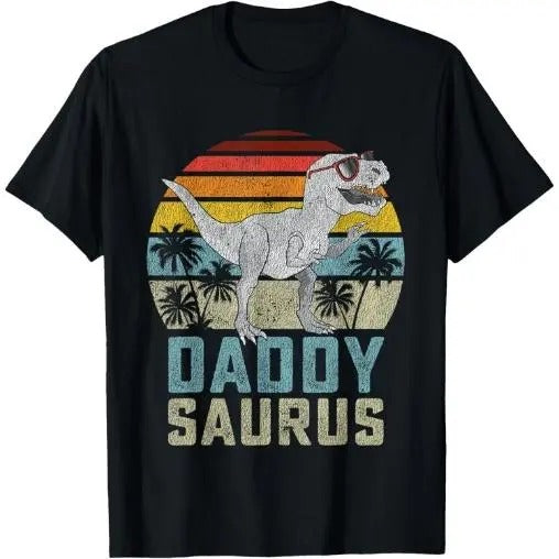 Daddysaurus T Rex Dinosaur Daddy Saurus Family Matching T-Shirt Made in USA Hoodie, Sweatshirt | WearSparks.com