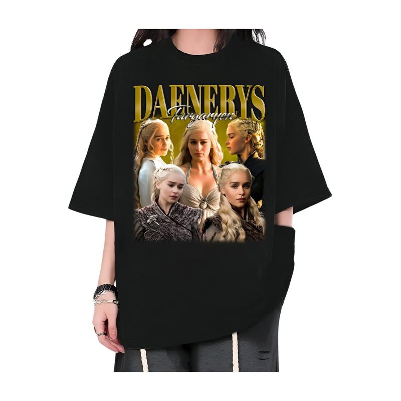 Daenerys Targaryen T-Shirt, Daenerys Targaryen Tees, Hip hop Shirt, 90's Fans Gift Hoodie, Sweatshirt | WearSparks.com
