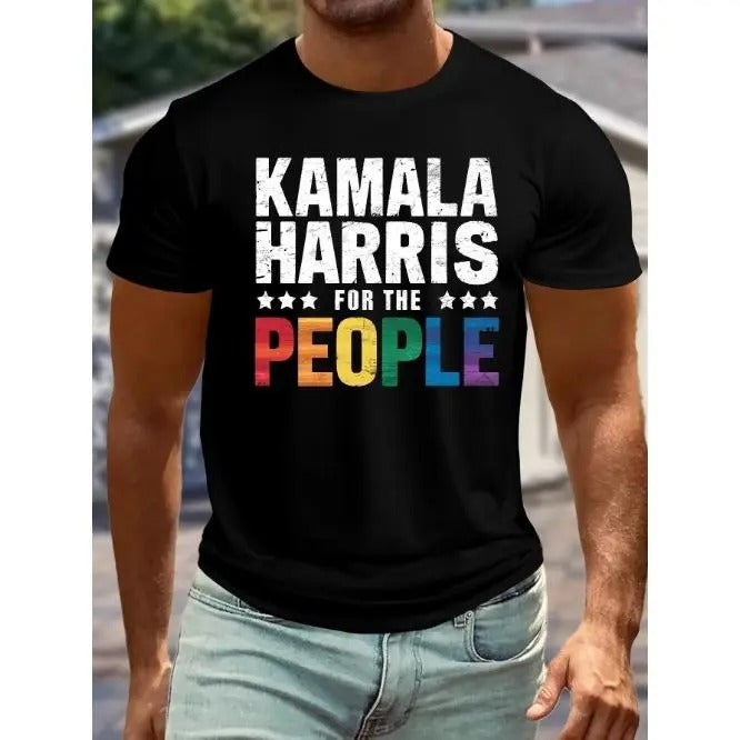 Daily wear men's crew neck T-shirt, men's Kamala Harris graphic T-shirt Made in USAstyle{n002}2 Hoodie, Sweatshirt