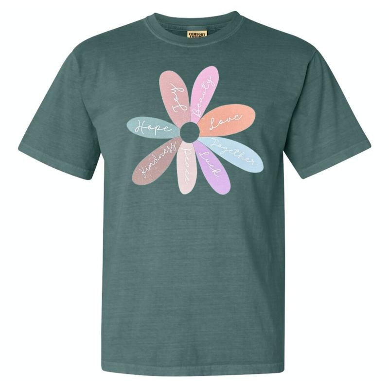 Daisy Affirmations Comfort Colors T-Shirt Hoodie, Sweatshirt | WearSparks.com