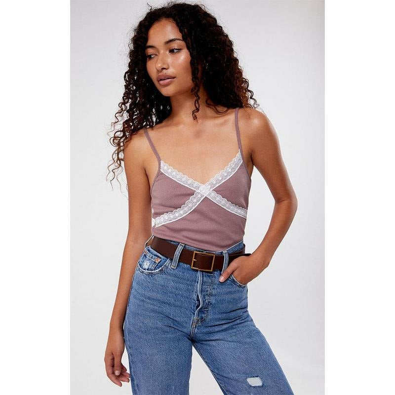 Daisy Street Women's Ribbed Cami Top T-Shirts, Hoodie, Sweatshirt | WearSparks.com