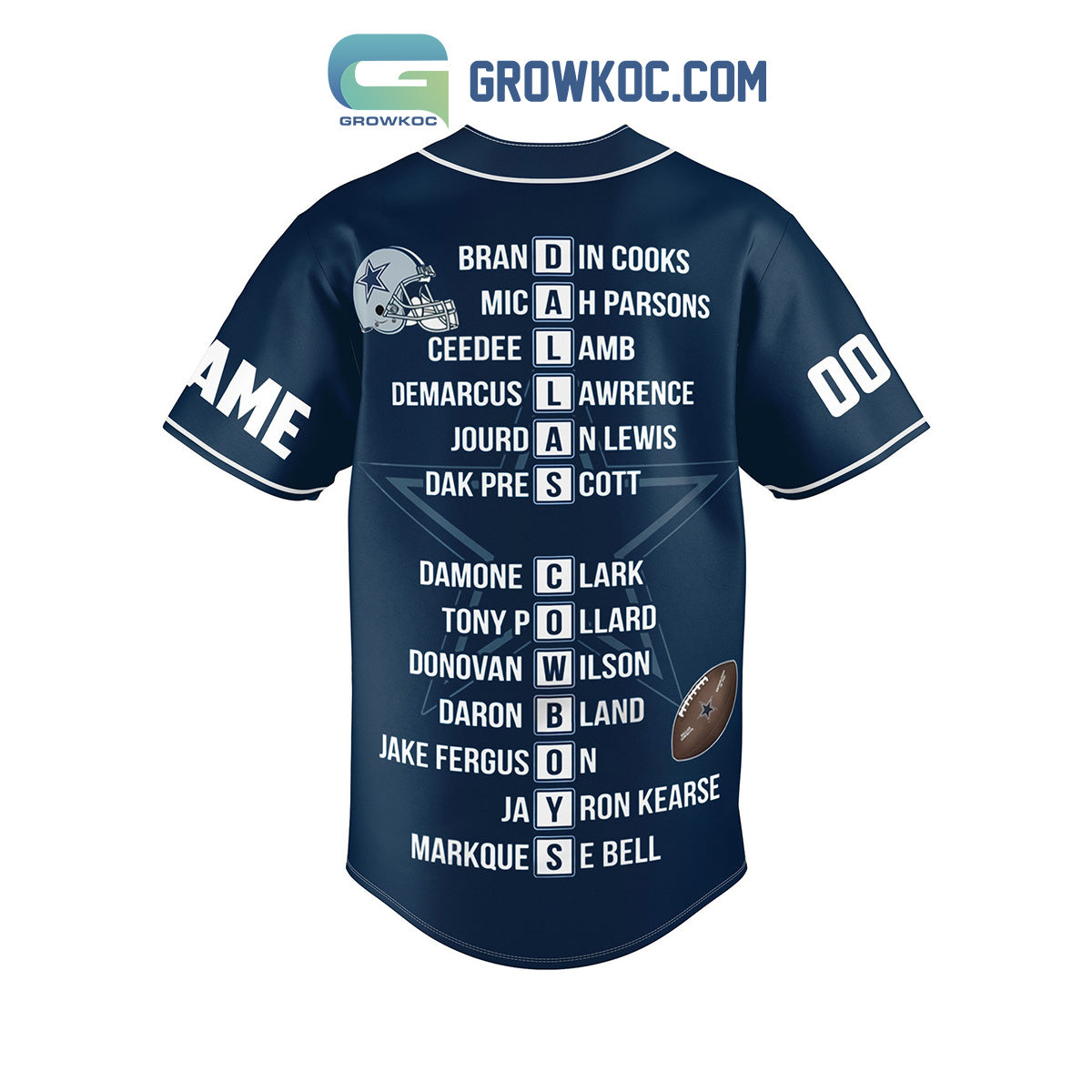Dallas Cowboys 2023 NFC East Division Champion Fan Personalized Baseball Jersey