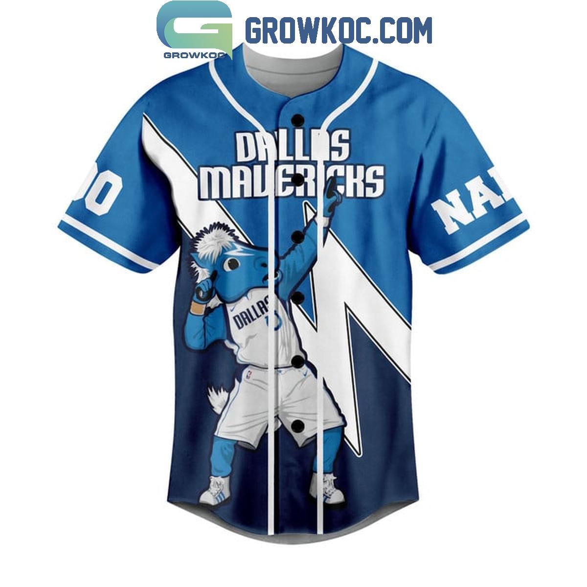 Dallas Mavericks Western Conference Champions Personalized Baseball Jersey