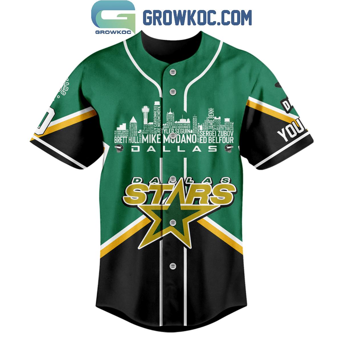 Dallas Stars Victory Rising Texas Hockey Est. 1993 Personalized Baseball Jersey