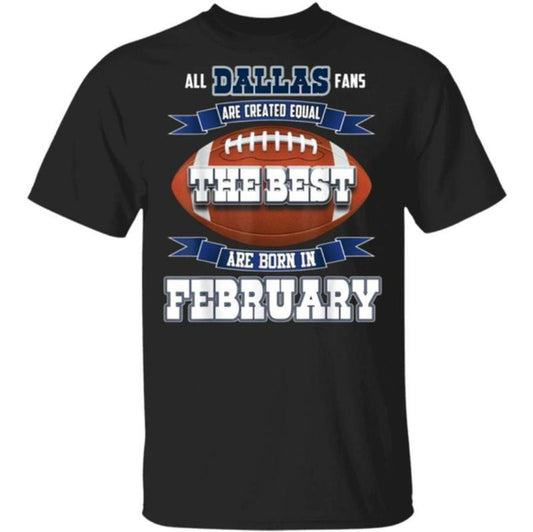 Dallas Vintage Football T-Shirt Mens February Birthday T-Shirt Dallas Cowboys Unisex T-Shirt Menswear Top Hoodie, Sweatshirt