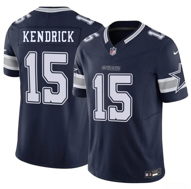 Dallas Cowboys #15 Derion Kendrick Navy 2026 F.U.S.E Vapor Untouchable