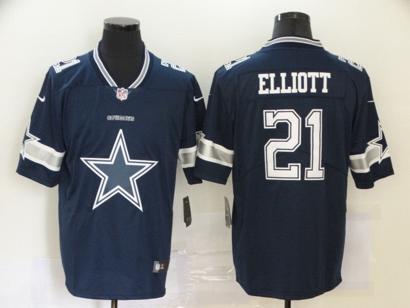 Dallas Cowboys #21 Ezekiel Elliott Big Logo 093