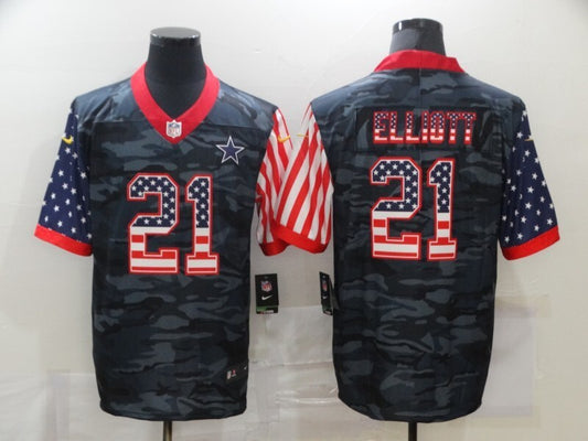 Dallas Cowboys #21 Ezekiel Elliott Style 1